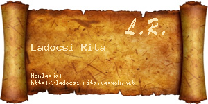 Ladocsi Rita névjegykártya